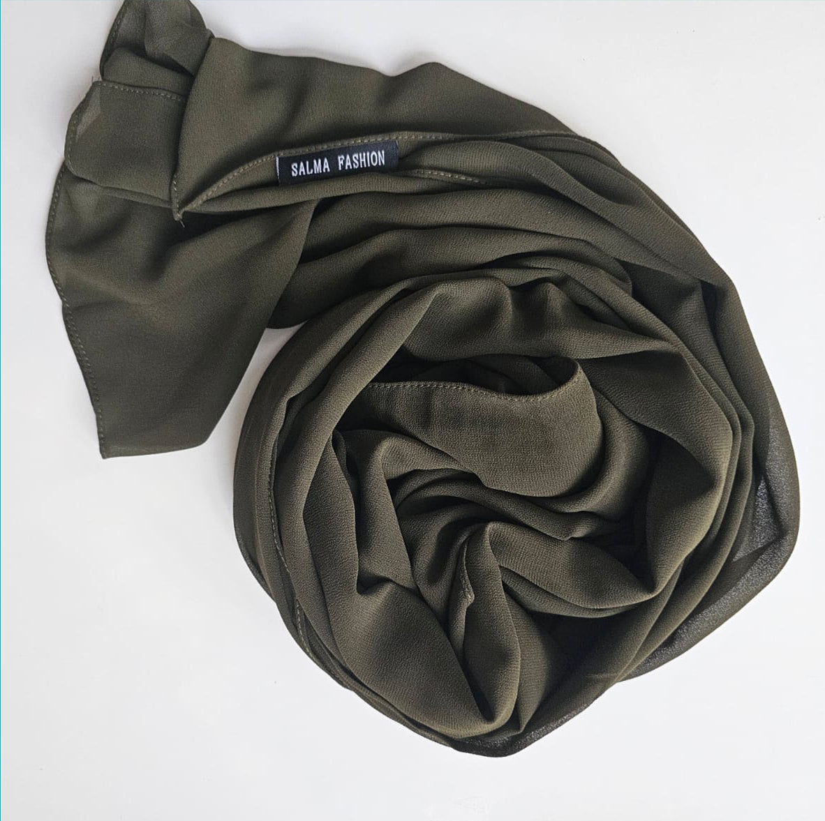 Premium Chiffon Hijab  Sage Olive
