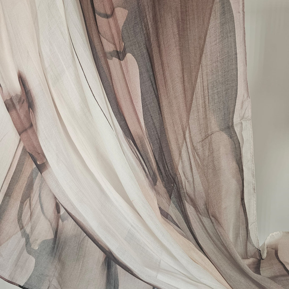 Modal Printed Ivory Mocha Marble