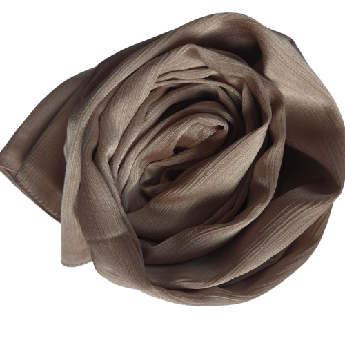 Satin Hijab Mocha Taupe