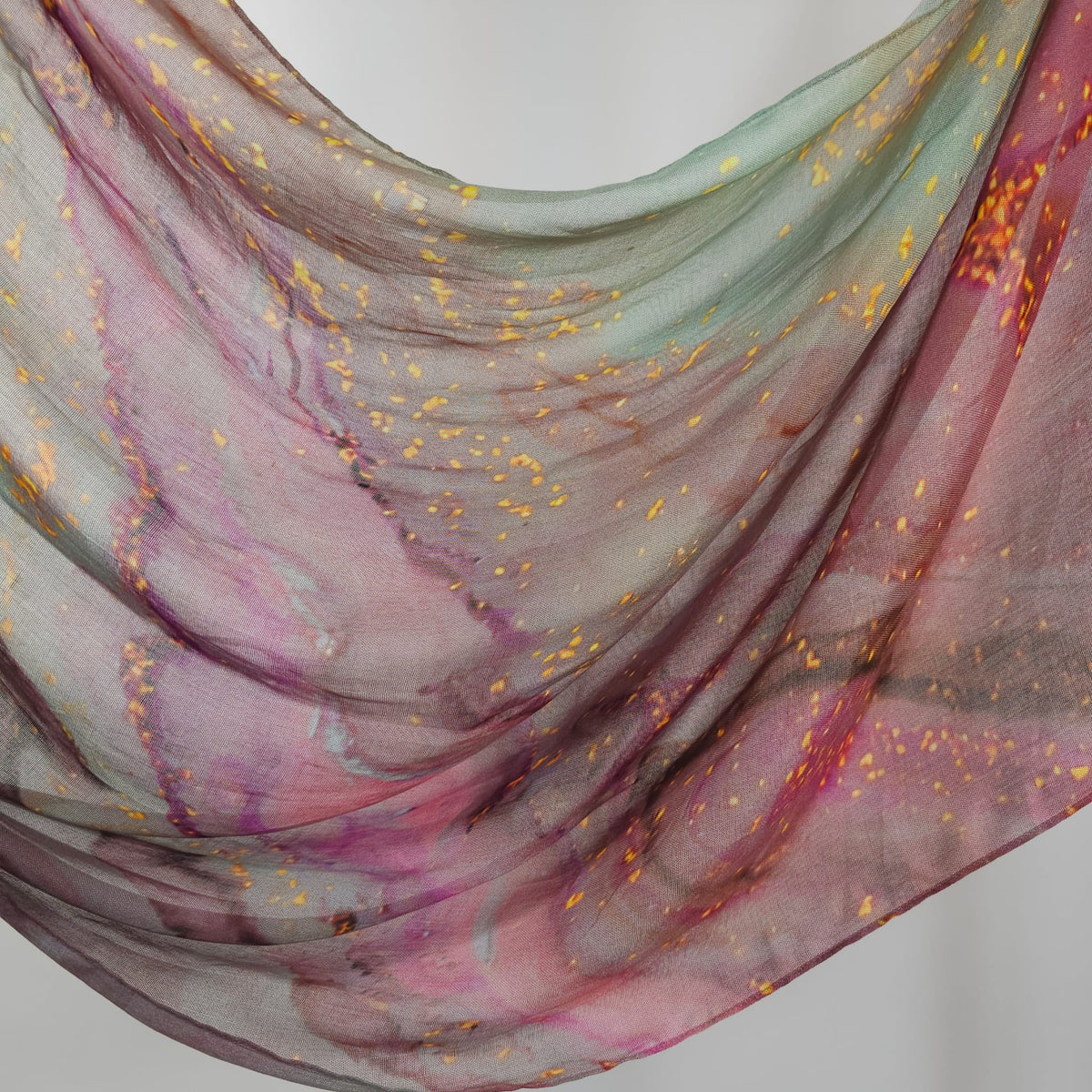 Modal Printed  Rose Sauge Doré