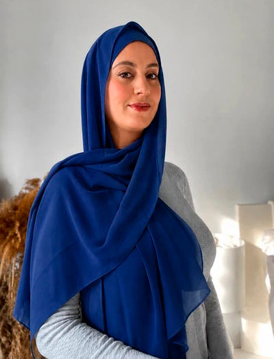 Premium Chiffon   Classic Royal Blue