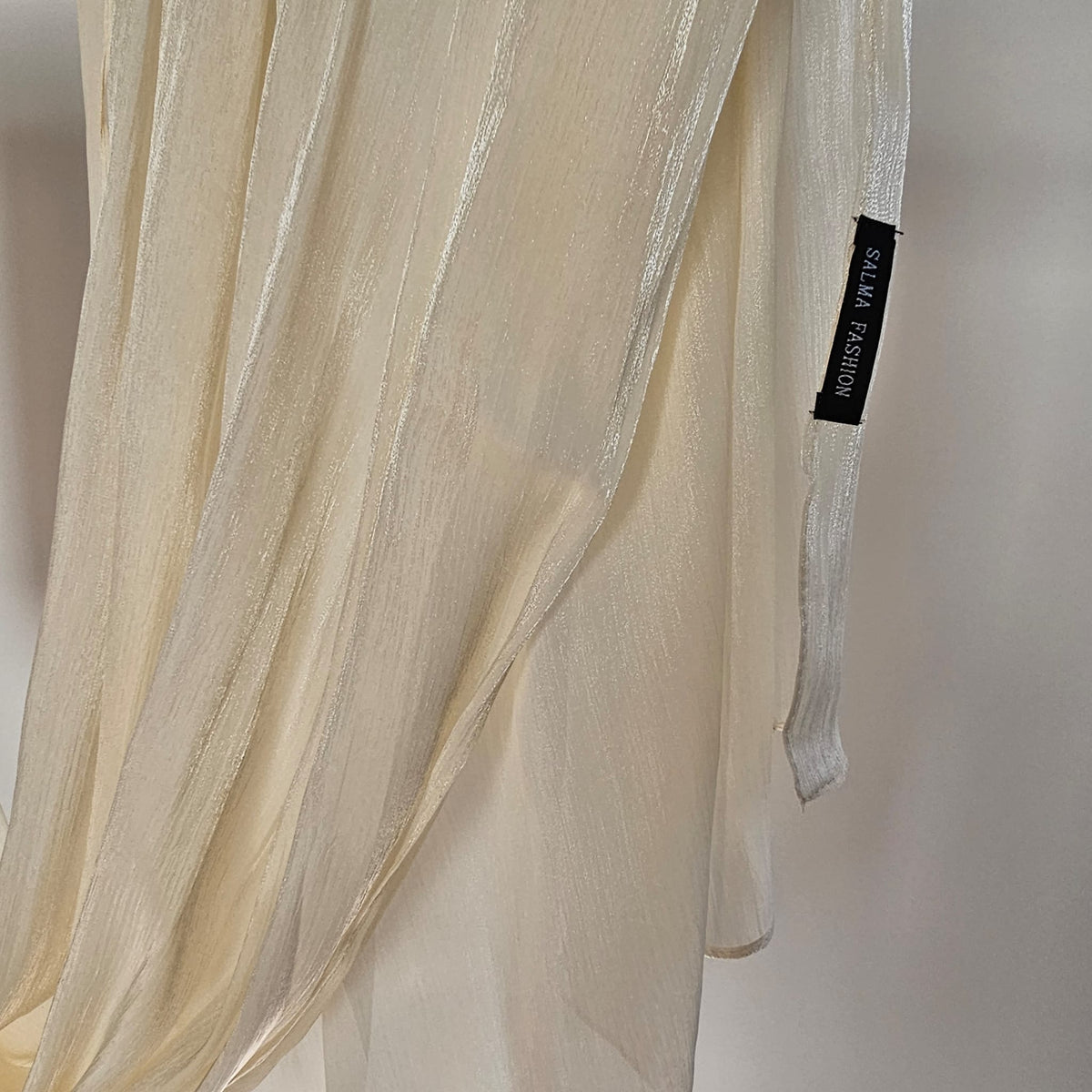 ORGANZA SILK HIJAB Cream Pearl