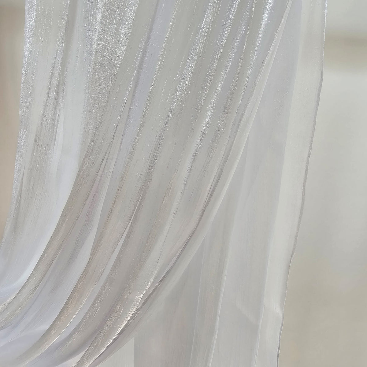 ORGANZA SILK HIJAB Ivory Pearl