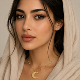 AYATUL KURSI MOON NECKLACE WOMEN
