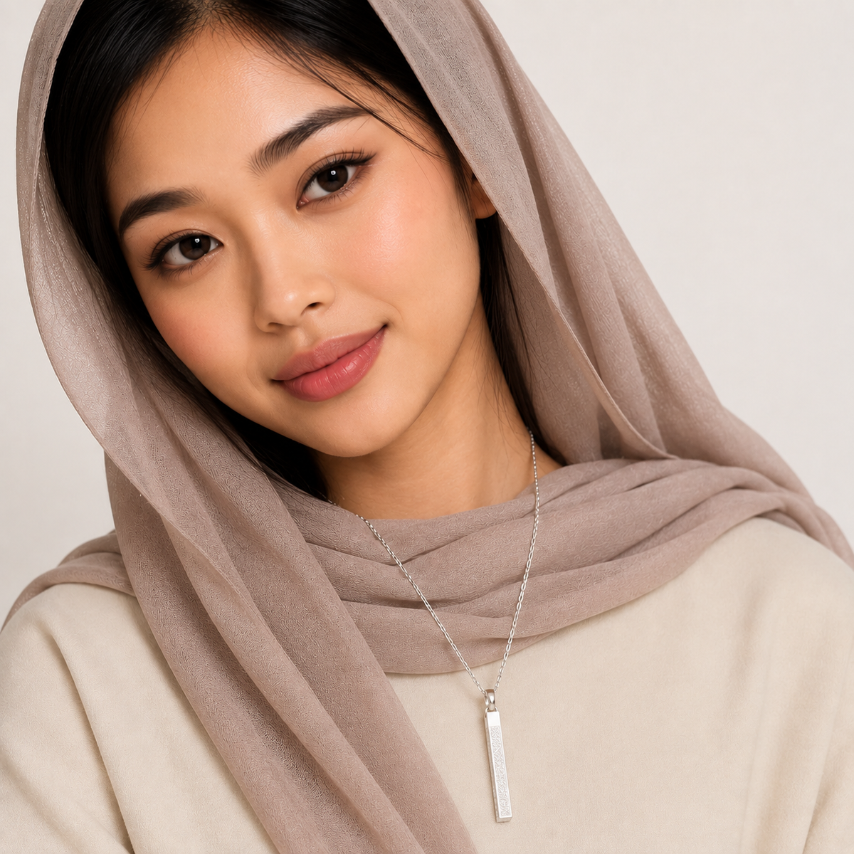 AYATUL KURSI  SILVER NECKLACE WOMEN AND MEN