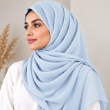 Crinkle Chiffon Baby Blue 20
