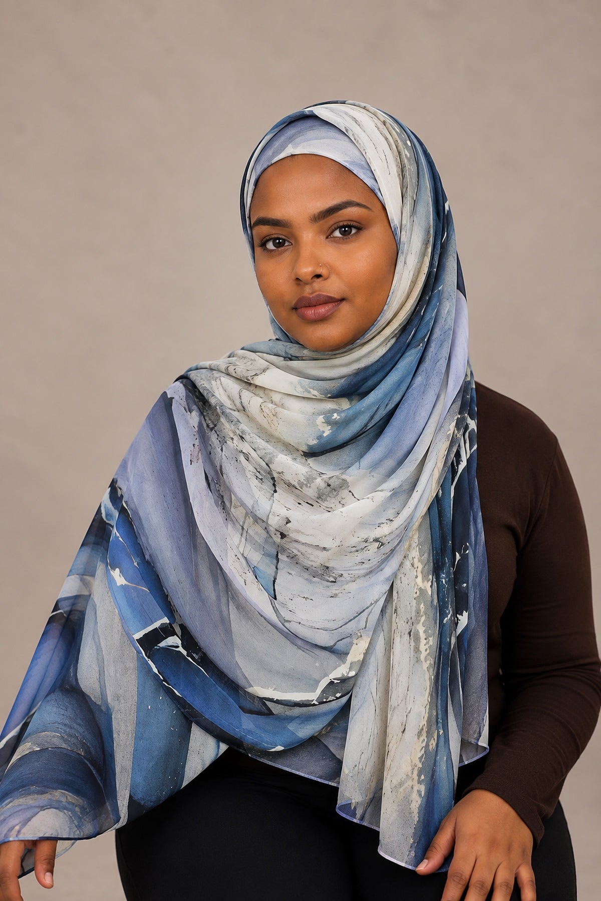 Modal Printed Blue Marble
