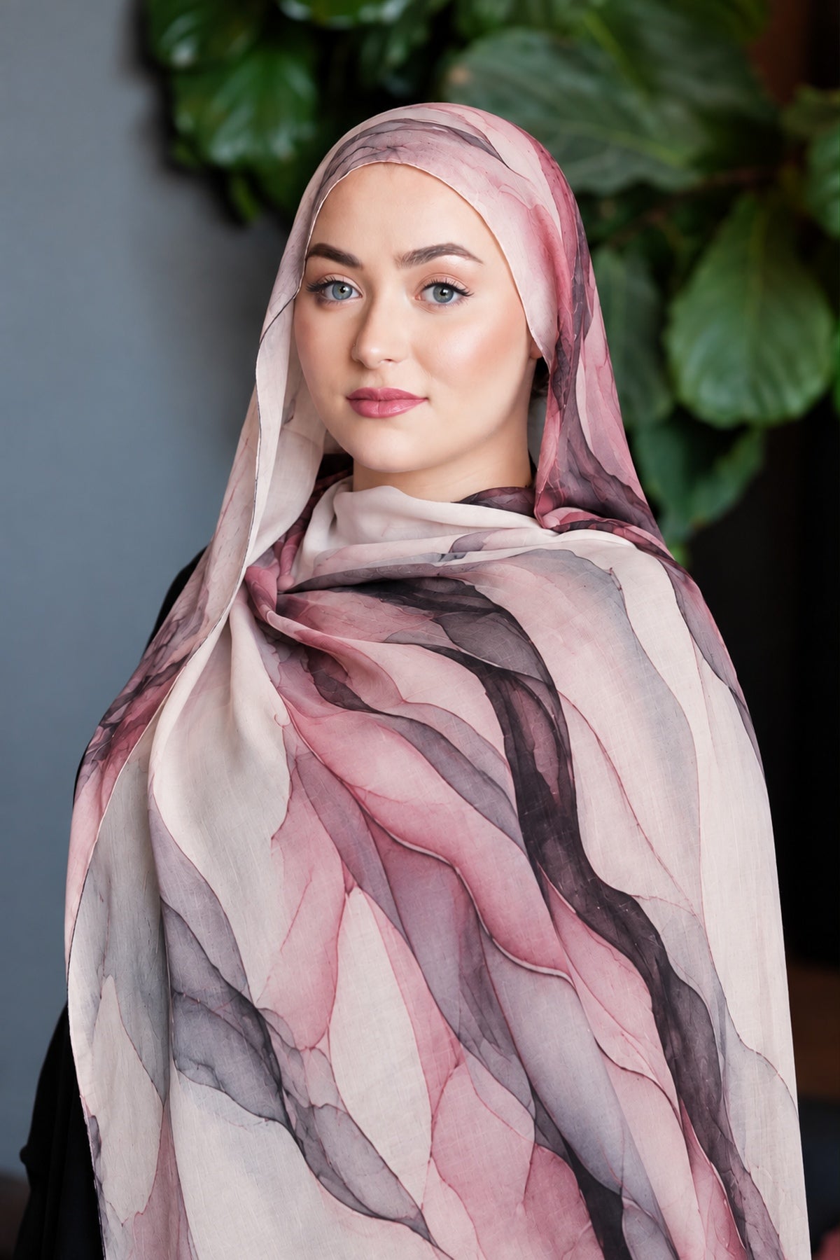 Modal Printed Blush Mauve Marble 🩷🩶🤍