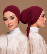 Bonnet Hijab  Burgundy