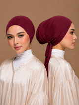 Bonnet Hijab  Burgundy