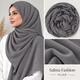 JERSEY HIJAB Charcoal Taupe  90