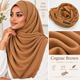 JERSEY HIJAB  Cognac Brown 91
