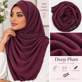 JERSEY HIJAB Deep Plum 75