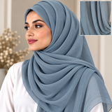 Crinkle Chiffon   Dusty Blue 29