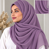 Crinkle Chiffon Dusty Lavender 11
