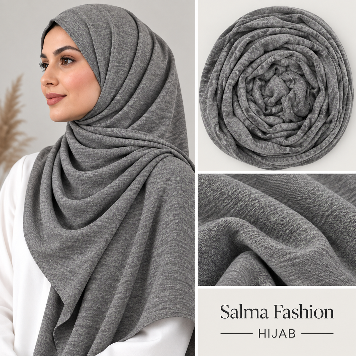 JERSEY HIJAB Heather Gray