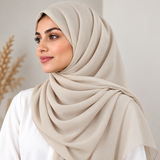Crinkle Chiffon  Ivory Beige34