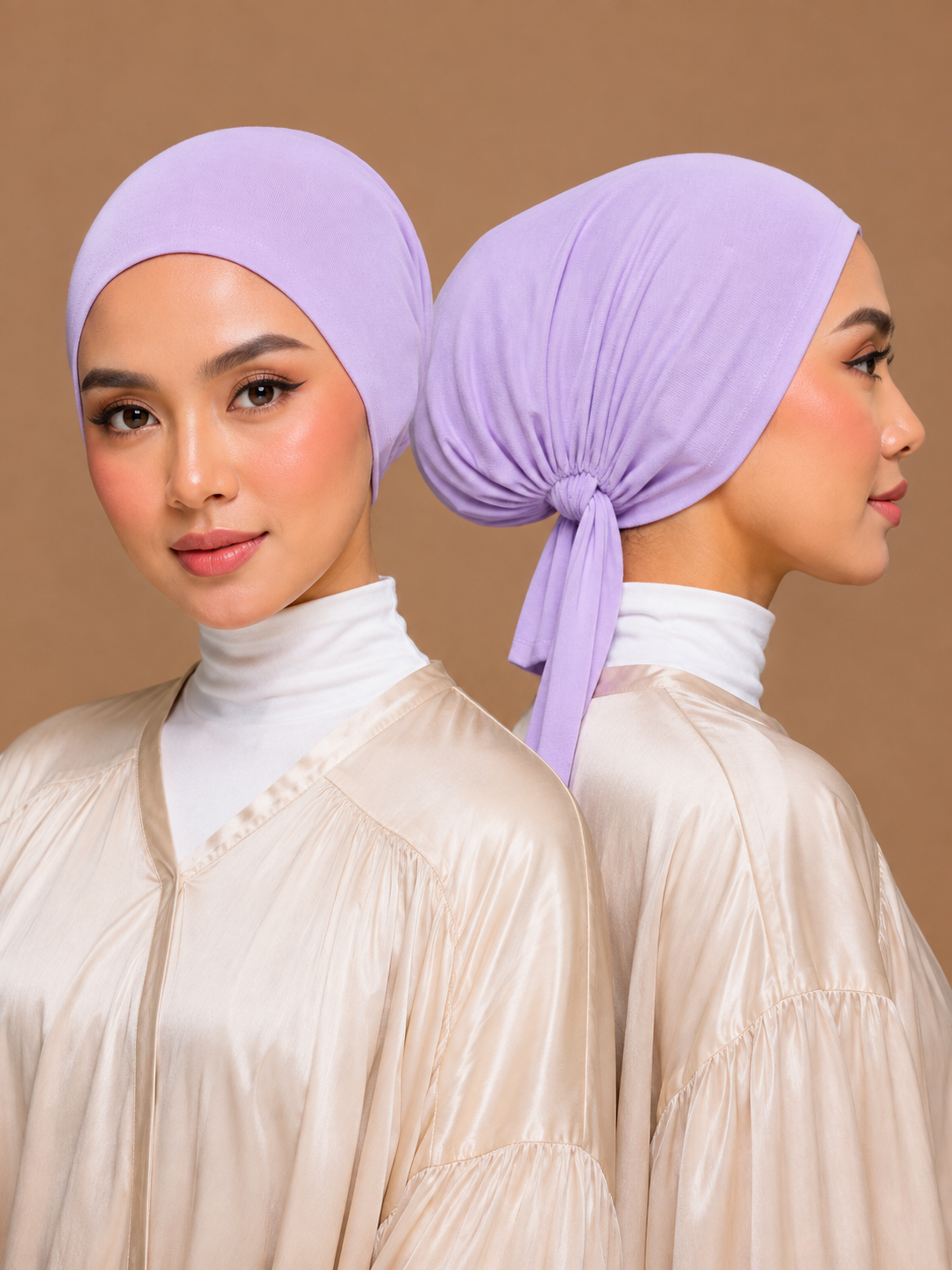 Bonnet Hijab  Lavande