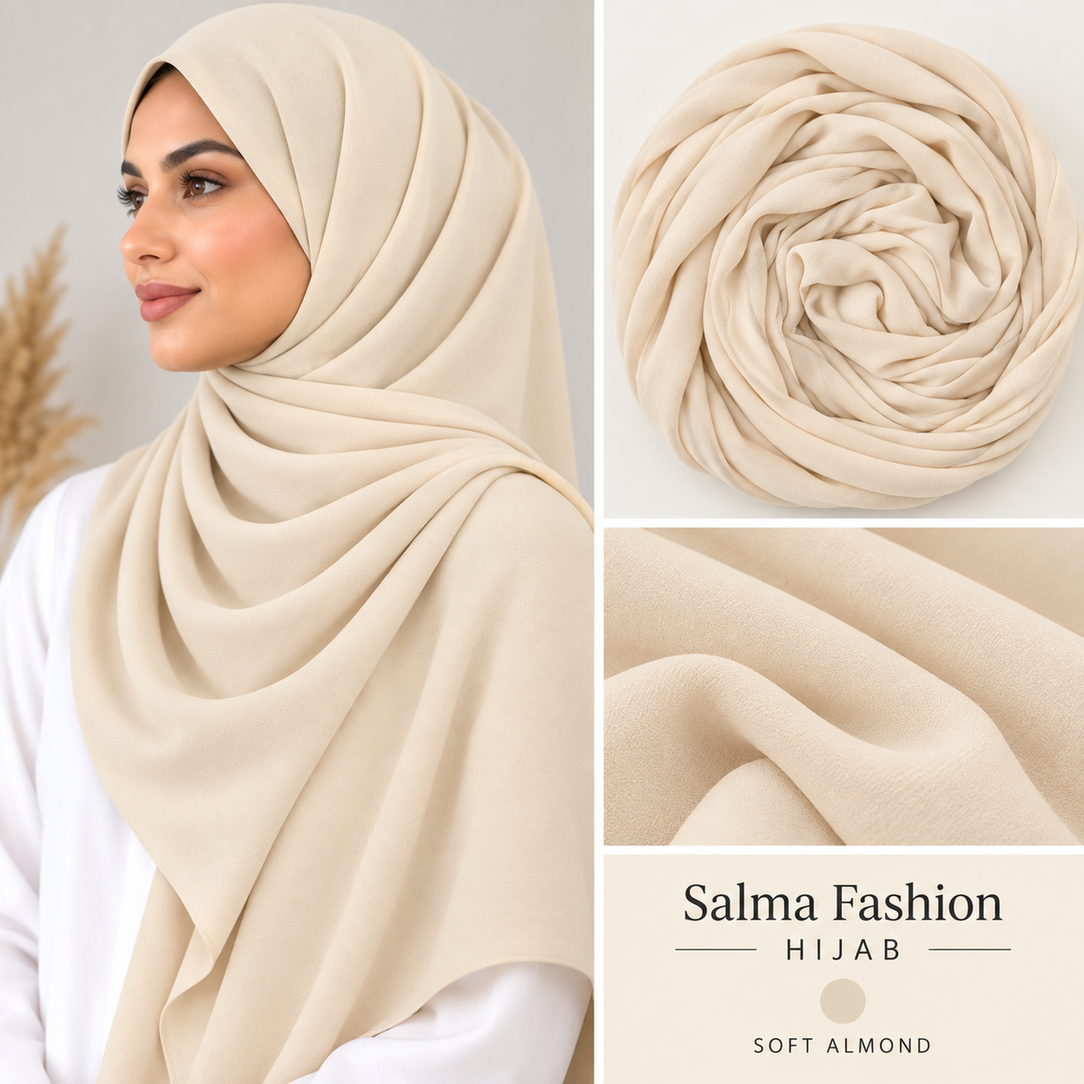 JERSEY HIJAB  Soft Almond