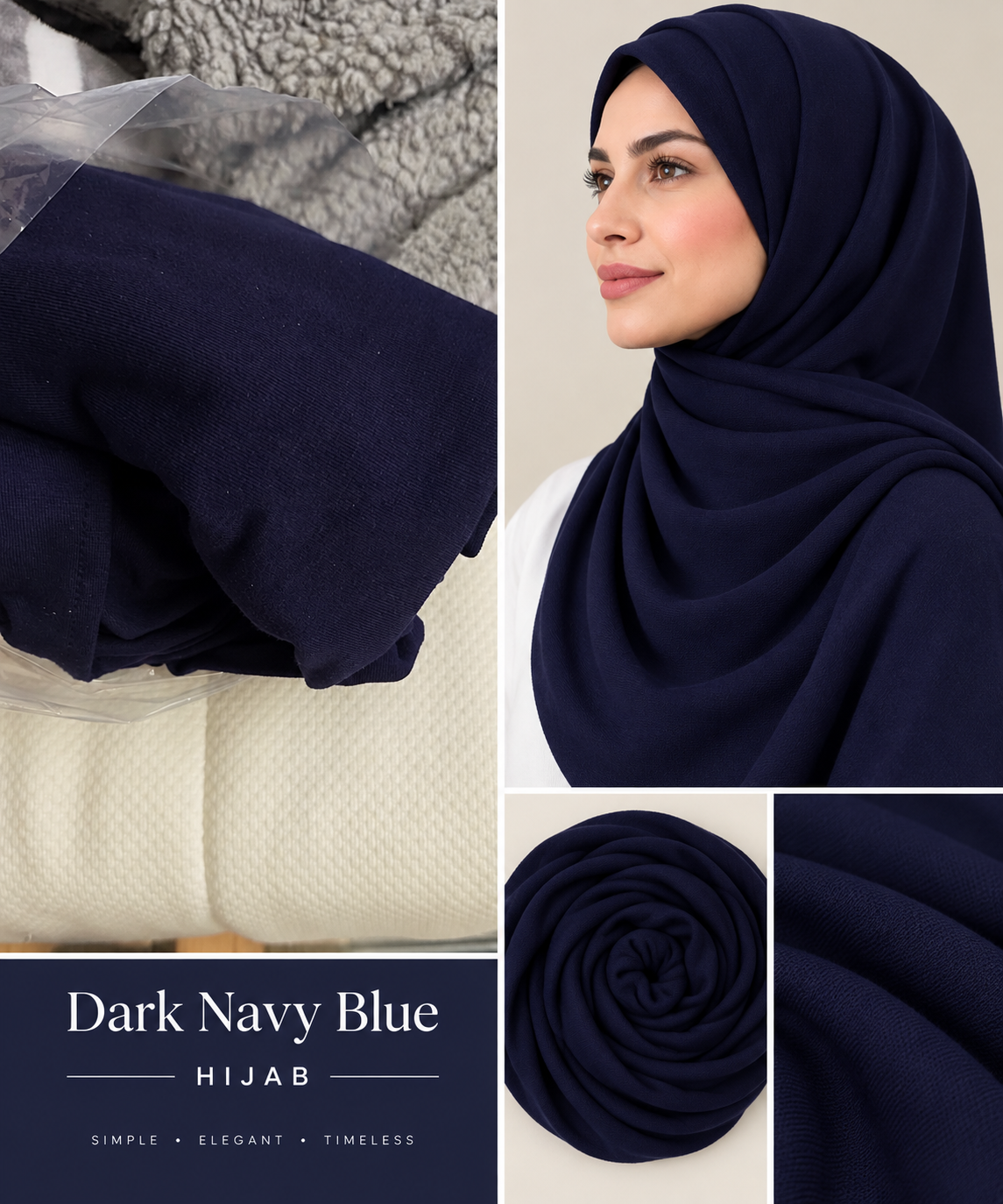JERSEY HIJAB Midnight Navy