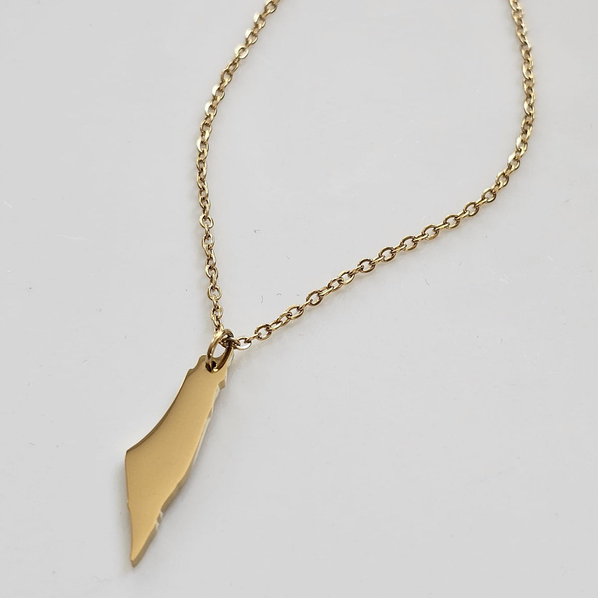 Palestine MAP NECKLACE Gold WOMEN