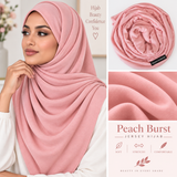 JERSEY HIJAB 29 Peach Burst