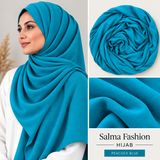 JERSEY HIJAB  Peacock Blue 36