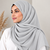 Crinkle Chiffon Pearl Gray 23