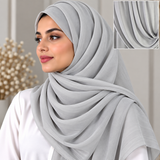 Crinkle Chiffon  Pearl Gray   30