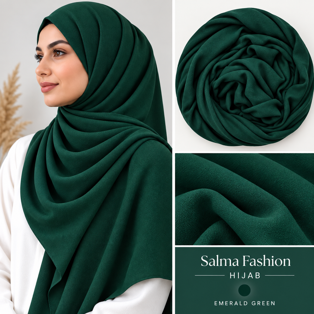 JERSEY HIJAB  Pine Green
