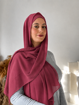 Premium Chiffon –Berry Rose 91
