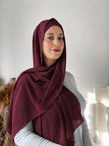Premium Chiffon –Burgundy107