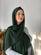 Premium Chiffon –Dark Forest Green 83
