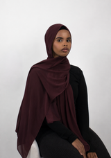 Premium Chiffon  –Deep Burgundy 56
