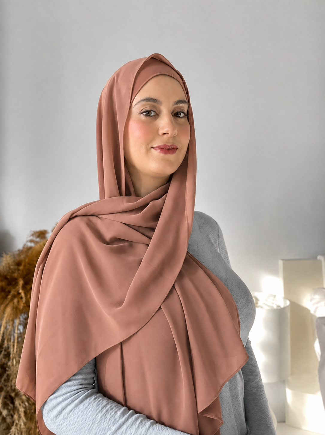 Premium Chiffon Muted Blush