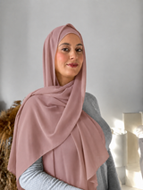 Premium Chiffon –Muted Mauve Pink 73