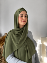 Premium Chiffon –Olive Green 86