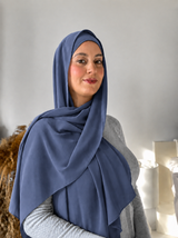 Premium Chiffon –Slate Blue 72