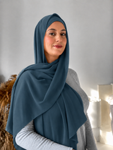 Premium Chiffon – Steel Blue111