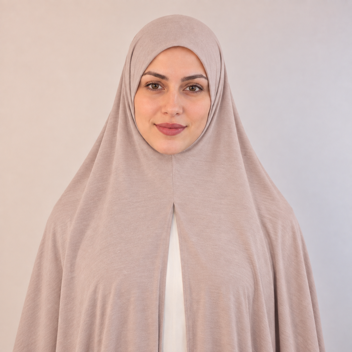 Jersey Instant Hijab Rose Beige