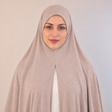 Jersey Instant Hijab Rose Beige