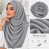 JERSEY HIJAB Silver Gray 95