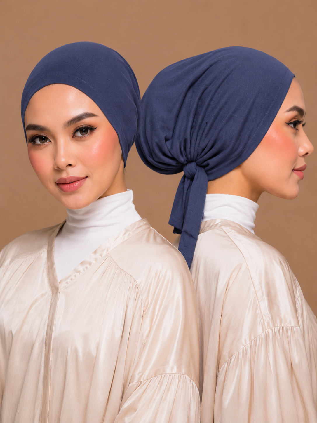 Bonnet Hijab  Slate Blue