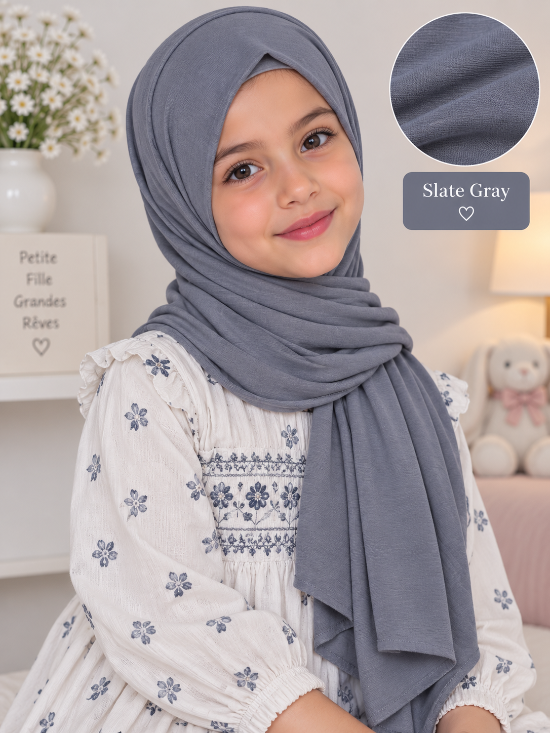 Kids JERSEY  cotton  Slate Gray