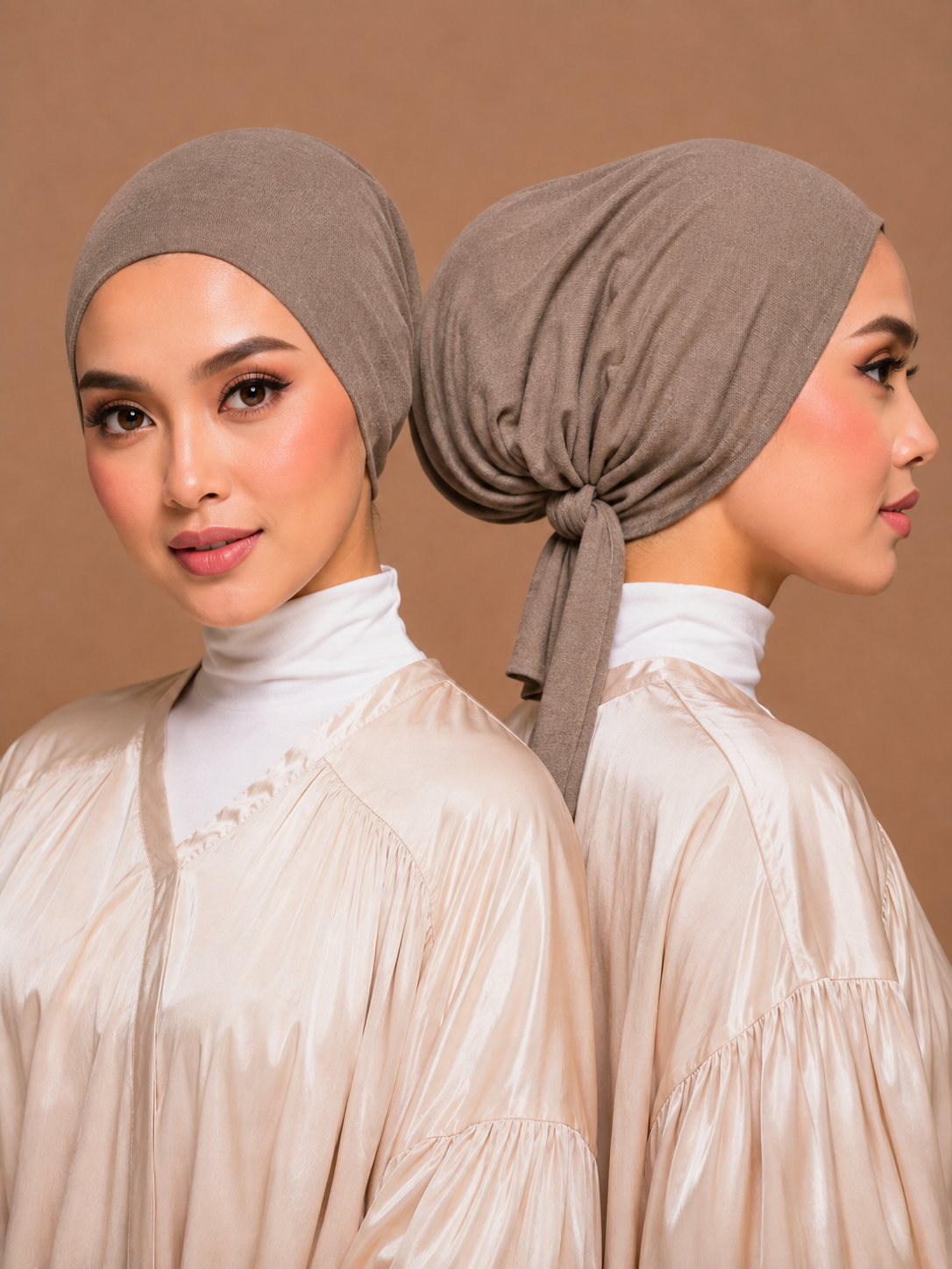 Bonnet Hijab  Warm Taupe