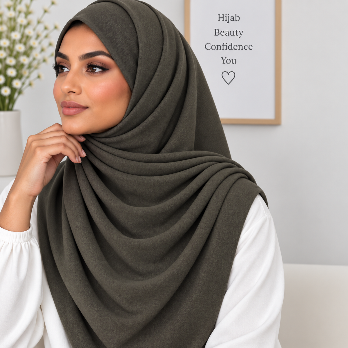 JERSEY HIJAB   dark green