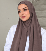 Jersey Instant Hijab dusty mocha