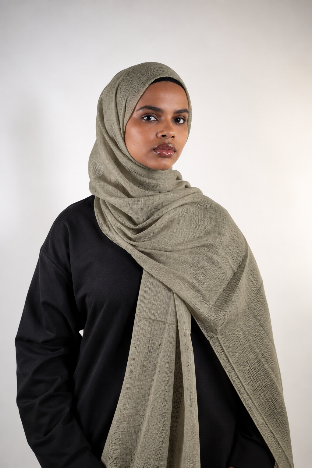 Modal Lightweight hijab  Vintage Khaki