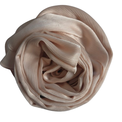 Satin Hijab Champagne Beige