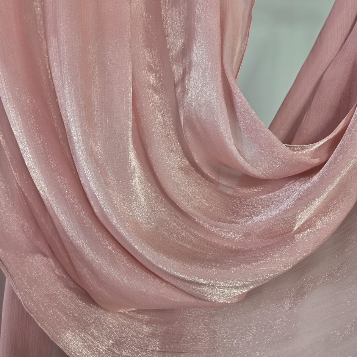 ORGANZA SILK HIJAB Blush Pink